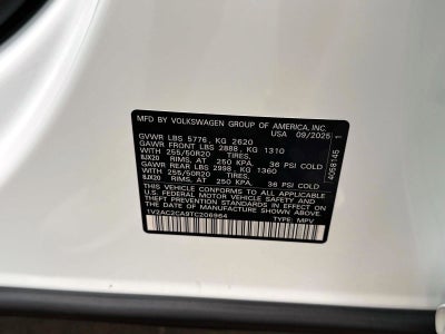 2026 Volkswagen Atlas Cross Sport 2.0T SEL R-Line Black