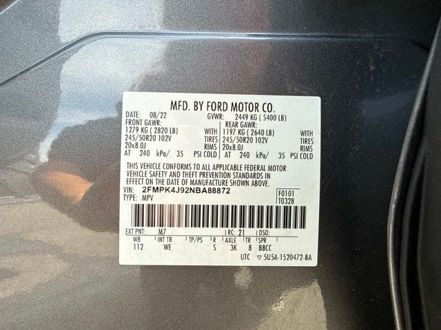 2022 Ford Edge ST Line