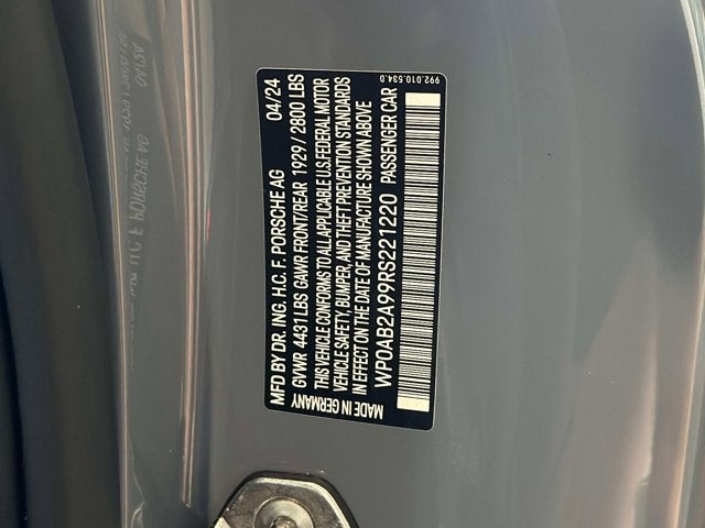 2024 Porsche 911 Carrera 4S