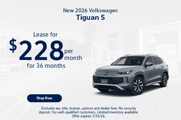 New 2026 Volkswagen Tiguan S