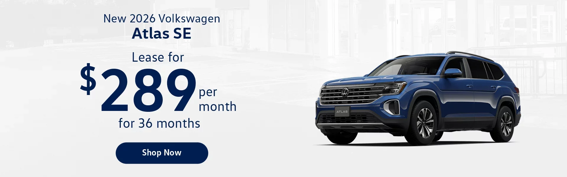 New 2026 Volkswagen Atlas S E