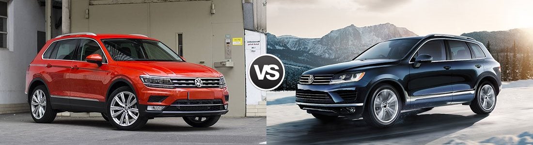 2017 Volkswagen Tiguan vs Touareg