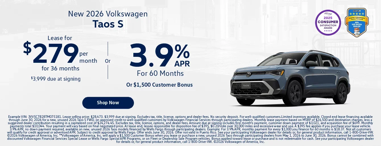 New 2026 Volkswagen Taos S